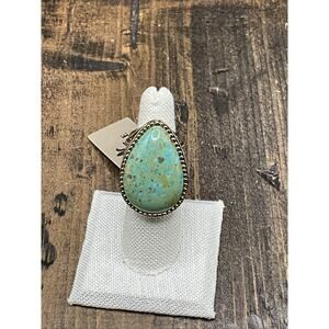 Barse Cassiopeia Ring- Turquoise- Bronze- 7- NWT